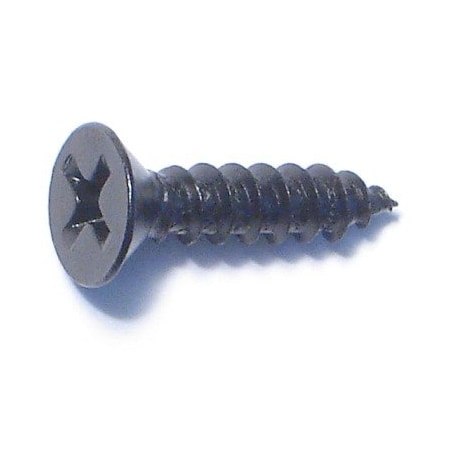 Midwest Fastener Sheet Metal Screw, #8 x 3/4 in, Black Steel Flat Head Phillips Drive, 20 PK 79447